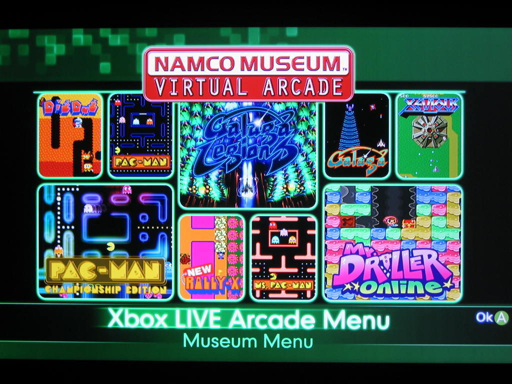 ナムコミュージアム バーチャルアーケード XBOX360 （NAMCO MUSEUM 